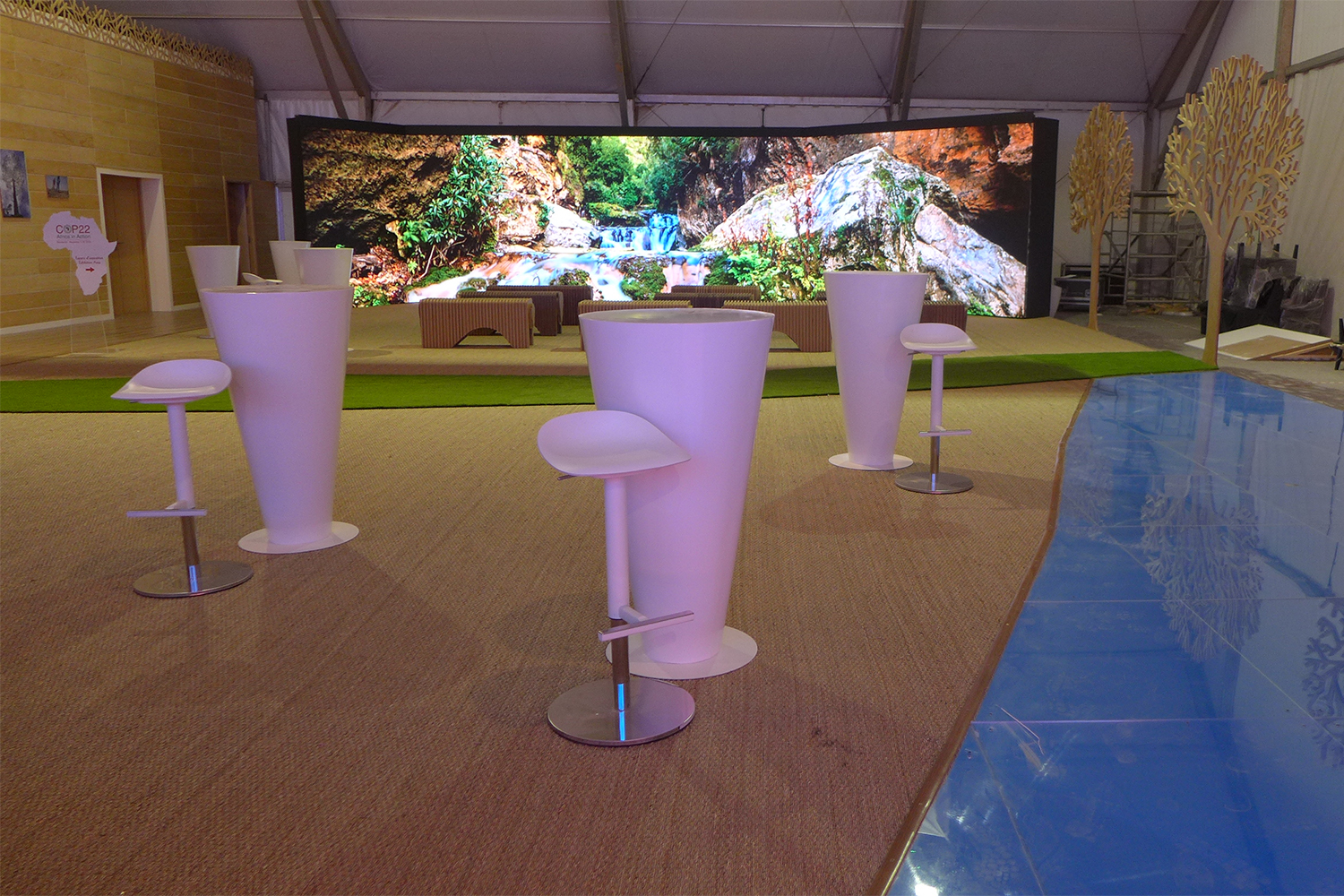 Le pavillon Afrique à la veille de la COP : tout est prêt pour accueillir  les participants