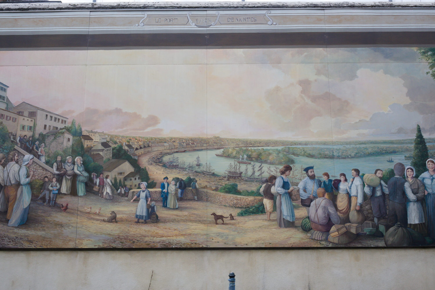 Partie de la fresque des Acadiens © Globe Reporters