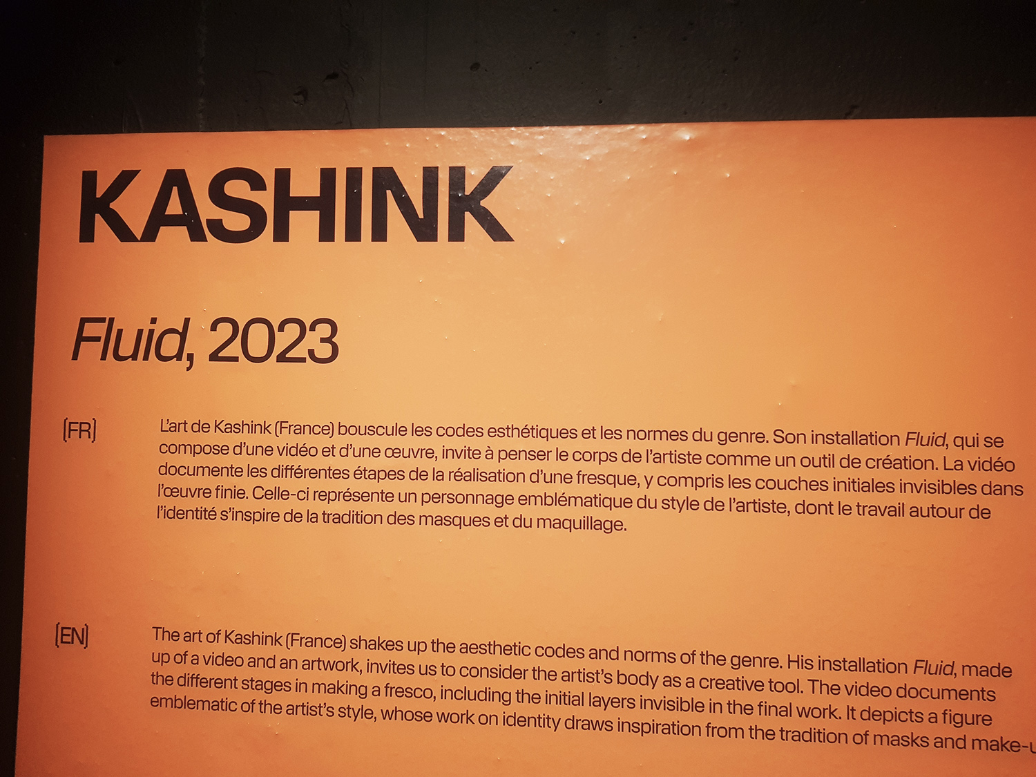 Le travail de KASHINK, notamment, y est représenté © Globe Reporters