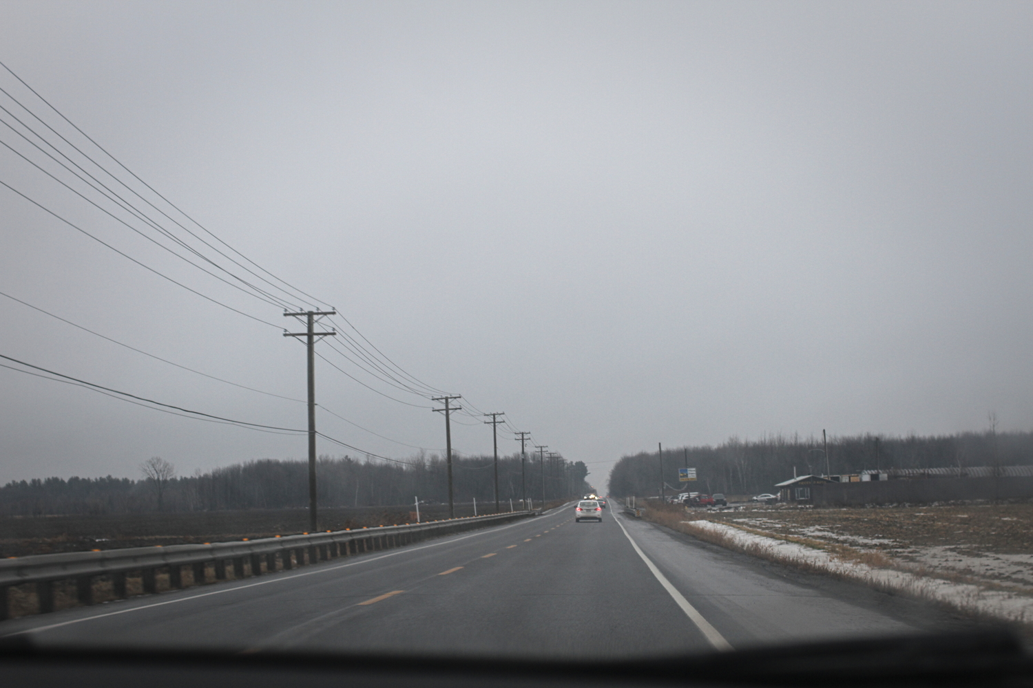 Sur la route de retour.