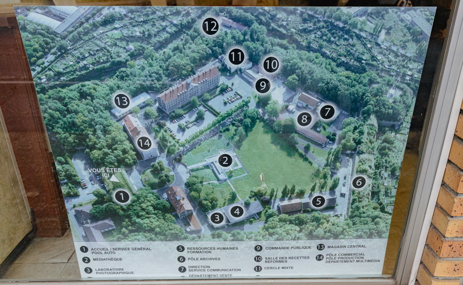 Plan de l’ECPAD © Globe Reporters