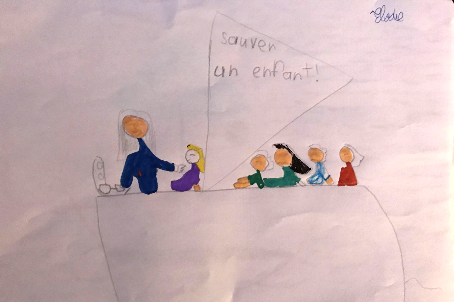 Élodie n’oublie que Sam DAVIES fait ce tour du monde pour sauver des enfants © Globe Reporters