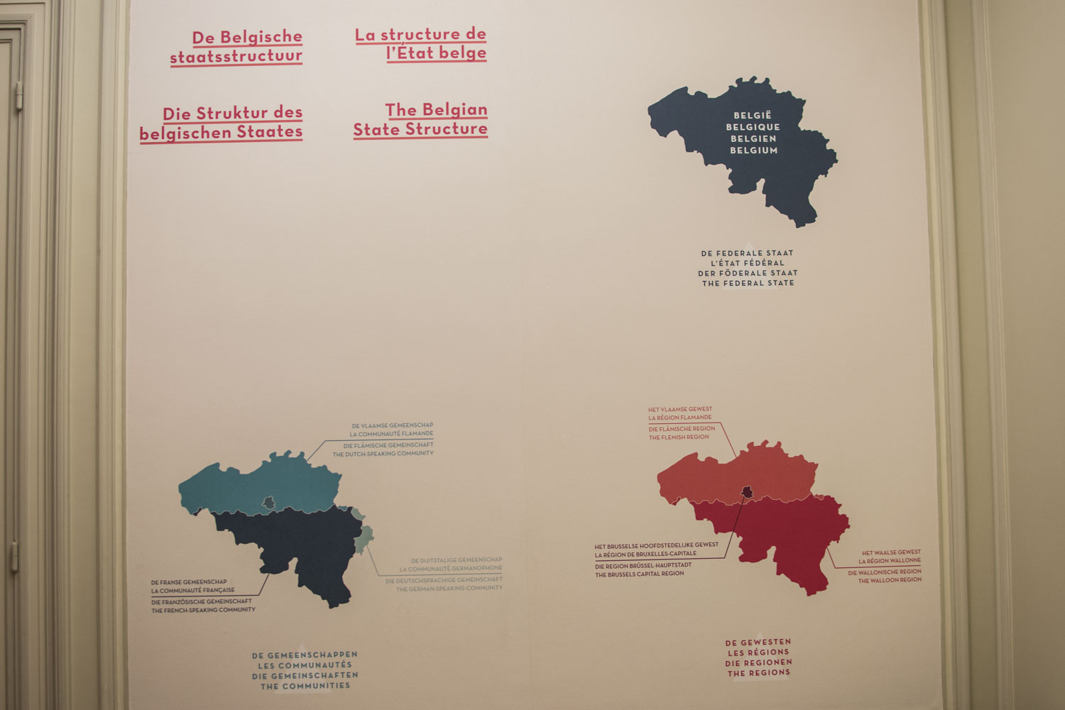 La structure de l’État belge expliquée avec une carte. Entre l’État fédéral, les régions et les communautés, difficile de s’y retrouver et pourtant, ça fonctionne !