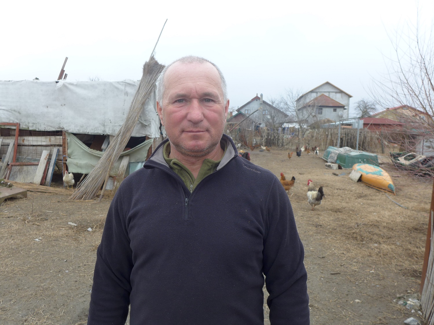 Paul Vasiliu, pêcheur professionnel dans le Delta.